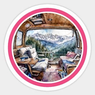 Van Life With a View Sticker